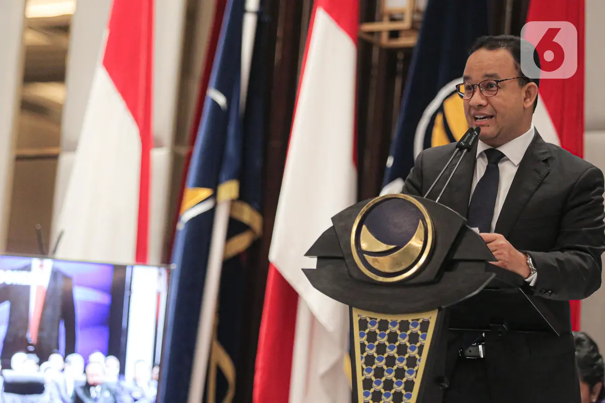 Senyum Anies Baswedan Saat Resmi Diusung Partai Nasdem Jadi Capres di Pilpres 2024