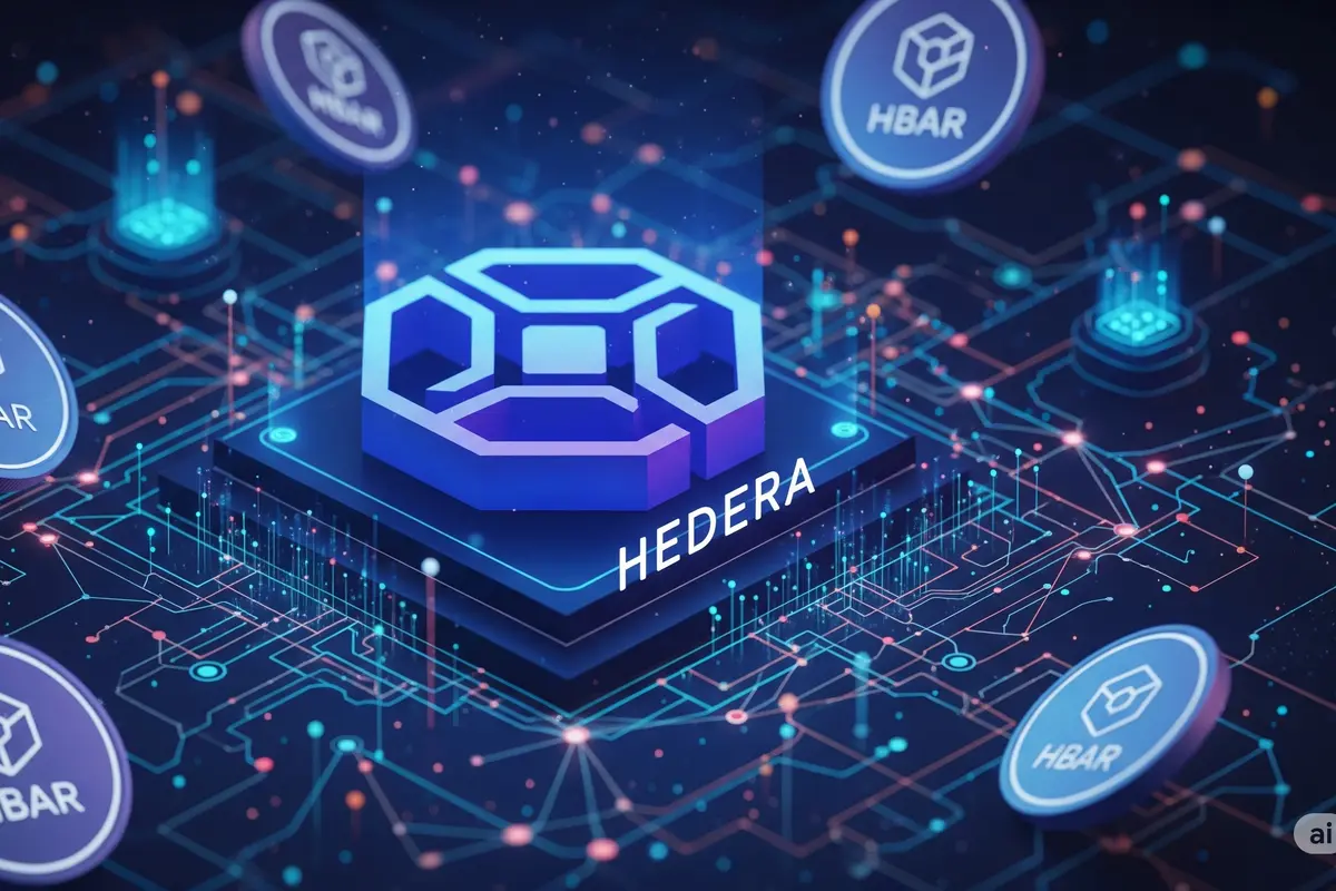 Aset kripto Hadera (HBAR). (Ilustrasi By AI)