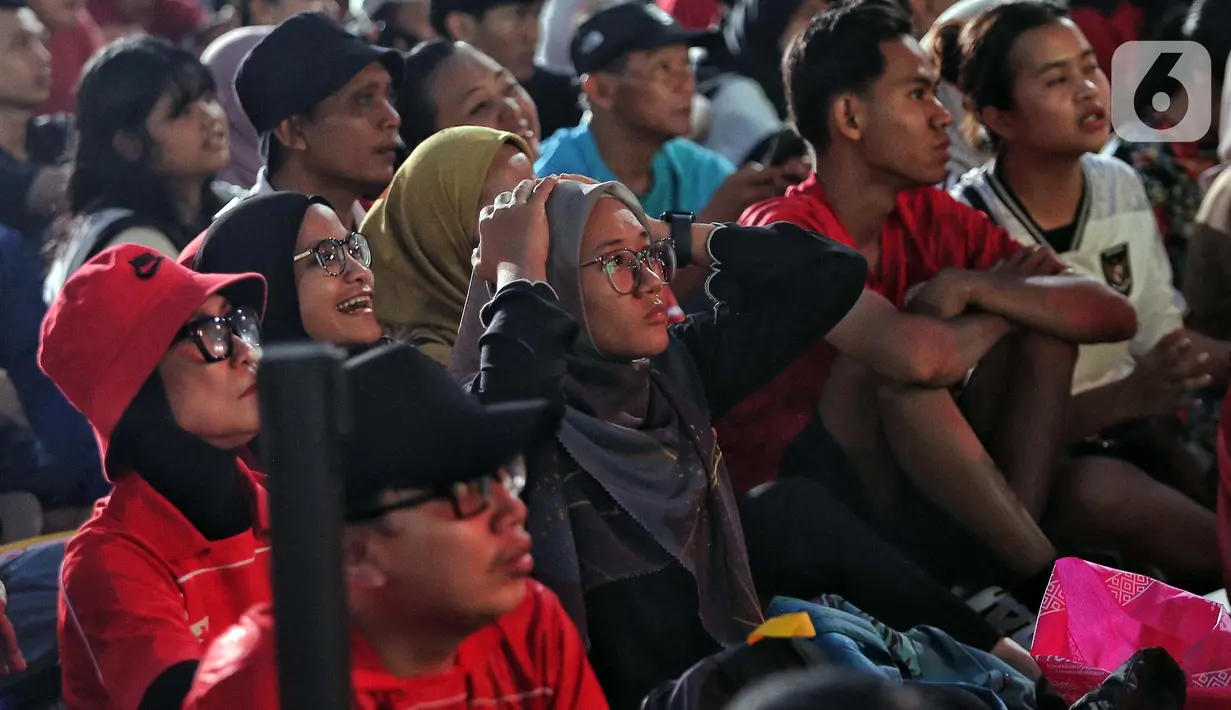 Timnas Jepang mendominasi permainan hampir sepanjang pertandingan. (Liputan6.com/Angga Yuniar)