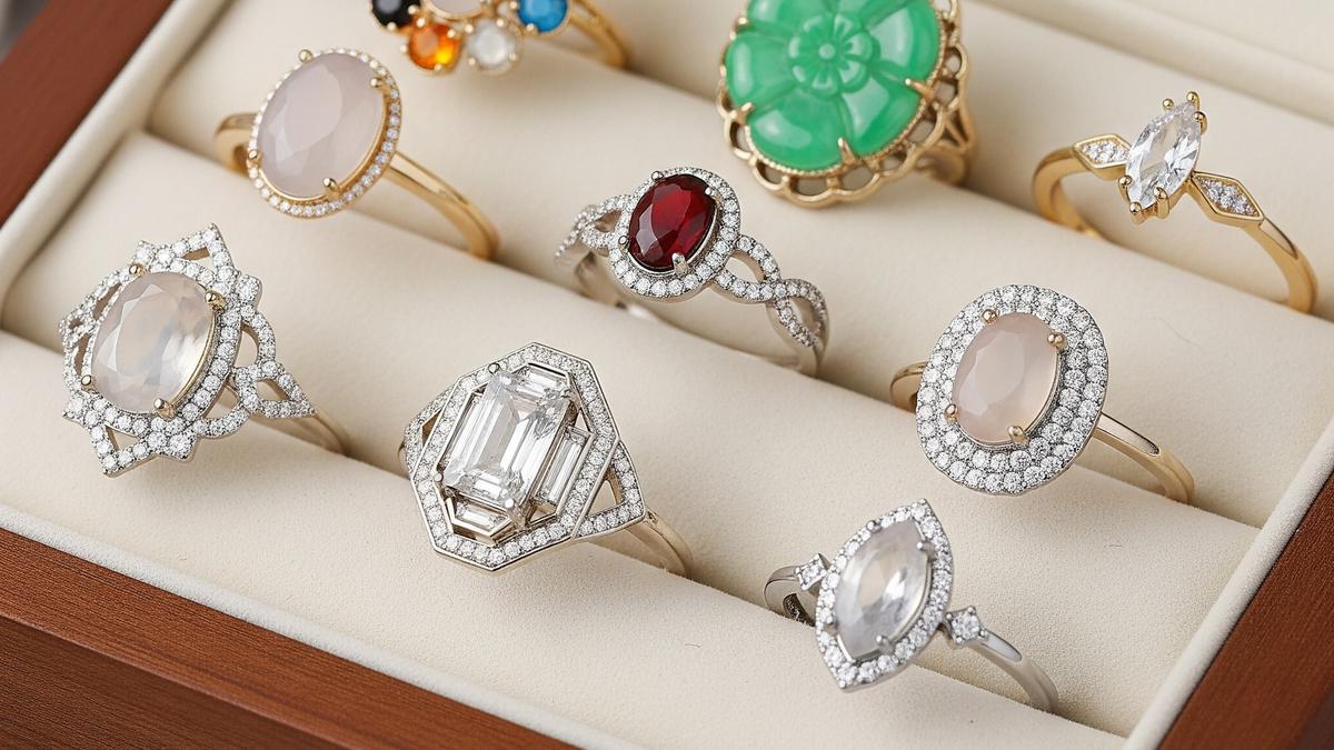 7 Model Cincin Emas Batu Akik Wanita, Gaya Tradisional dan Elegan Berkelas