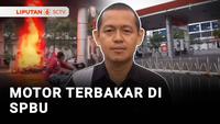 Motor Terbakar di SPBU