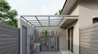 6 Ide Rumah 1 Lantai dengan Area Jemur Tersembunyi yang Estetik dan Fungsional