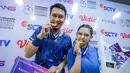 <p>Mohammad Ahsan mengaku sempat merasa tegang di awal pertandingan yang membuat mereka kalah pada gim pertama. Hal itu dialami oleh pebulu tangkis berjuluk 'The Daddies' saat berpasangan dengan Hendra Setiawan tersebut karena sudah lama tidak bertanding setelah gantung raket pada Januari lalu. (Bola.com/Bagaskara Lazuardi)</p>