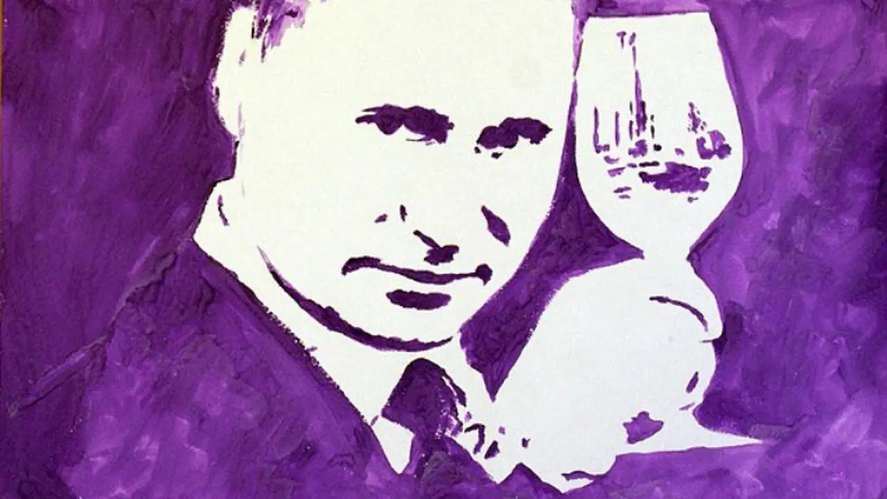 Artis Ini Lukis Vladimir Putin dengan Dadanya