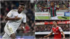 Vinicius Junior menjadi pemain asal Brasil berusia di bawah 21 tahun dengan harga transfer yang cukup tinggi, lantas siapa saja pemain muda asal Negeri Samba Bernilai tinggi. Berikut 6 pemain Brasil berusia di bawah 21 tahun yang memiliki market value tinggi.(kolase foto AFP)
