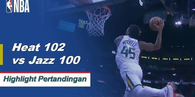 Cuplikan Pertandingan NBA: Heat 102 vs Jazz 100