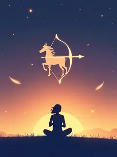 logo ramalan zodiak sagitarius (sumber: AI generated)