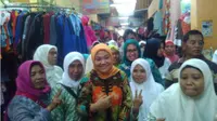 Ida Fauziyah saat blusukan kampanye Calon Wakil Gubernur Jawa Tengah. (Liputan6.com/Ahmad Adirin)