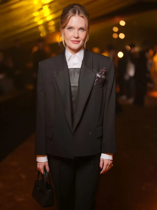 Meghann Fahy hadir di fashion Show BOSS. Dok. BOSS