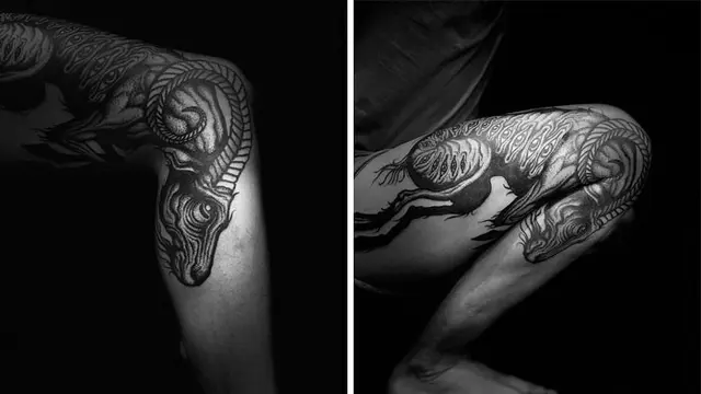Keren, Ini 7 Ide Tato di Lutut dan Siku yang Bisa Berubah Saat Bergerak