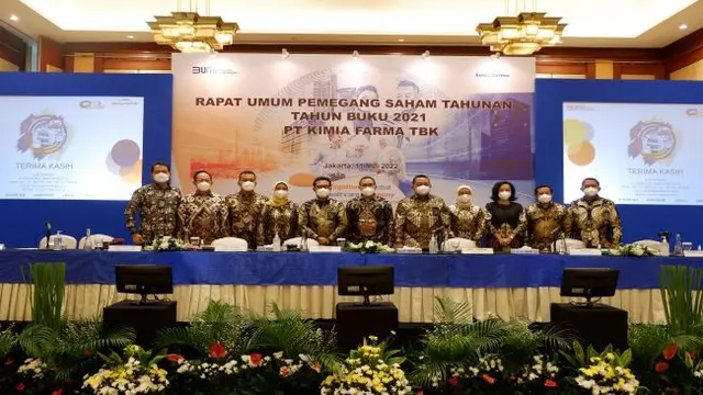 RUPST dan paparan publik PT Kimia Farma Tbk (KAEF), Rabu (11/5/2022) (Dok: PT Kimia Farma Tbk)