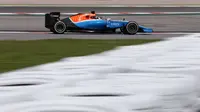 Pebalap Manor Racing, Pascal Wehrlein, puas dengan performa MRT05 yang telah di-upgrade pada dua sesi latihan awal F1 GP Spanyol di Sirkuit Catalunya, Barcelona, 13 Mei 2016. (Bola.com/Facebook/Manor Racing)