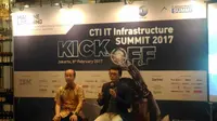 Konferensi pers CTI IT Infrastructure Summit 2017 yang mengambil tema machine learning (liputan6.com/Agustinus M. Damar)