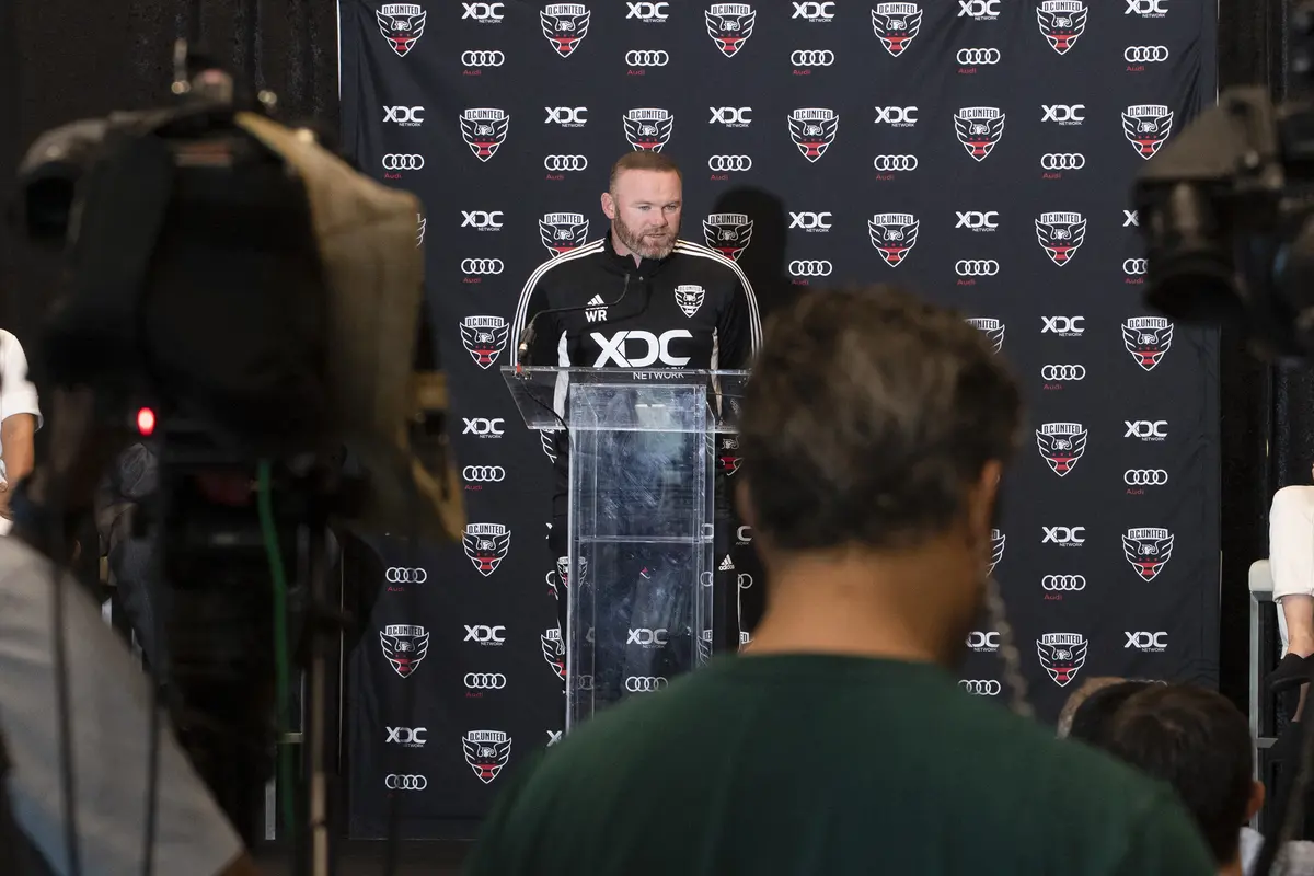 Foto: Tinggalkan Derby County, Legenda Manchester United Wayne Rooney Resmi Diperkenalkan sebagai Pelatih Baru DC United