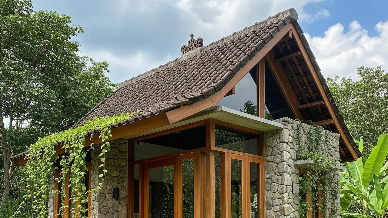 Desain Rumah Mungil Ala Villa