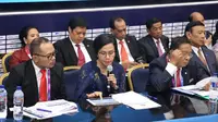 Menteri Ketenagakerjaan M. Hanif Dhakiri memaparkan capaian dan target kinerja bidang Ketenagakerjaan di acara Konperensi Pers RAPBN 2019.