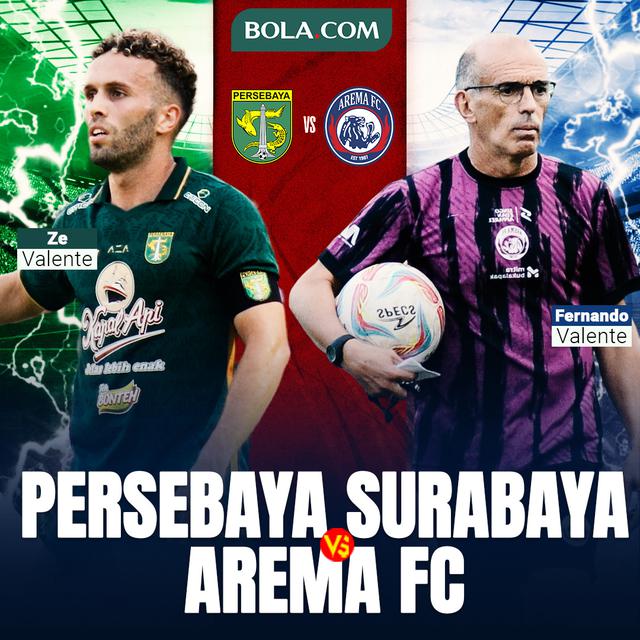 BRI Liga 1 - Duel Ze Valente Vs Fernando Valente - Persebaya Surabaya Vs Arema FC