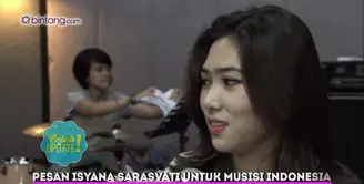 Isyana Sarasvati melihat sudah banyak musisi Indonesia yang benar-benar berkarya dari hati.
