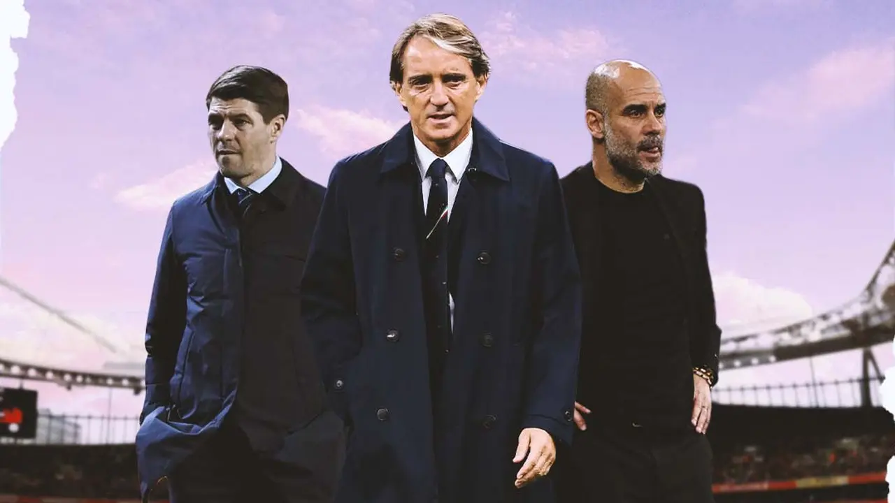 Ilustrasi - Pep Guardiola, Roberto Mancini, Steven Gerrard