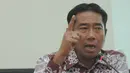 Abraham Lunggana alias haji Lulung memberikan keterangan saat konferensi pers  di Gedung DPRD, DKI Jakarta, Kamis (5/3/2015).  Mediasi Kemendagri mengalami jalan buntu, DPRD menilai Ahok tidak  beretika saat rapat . (Liputan6.com/Herman Zakharia)