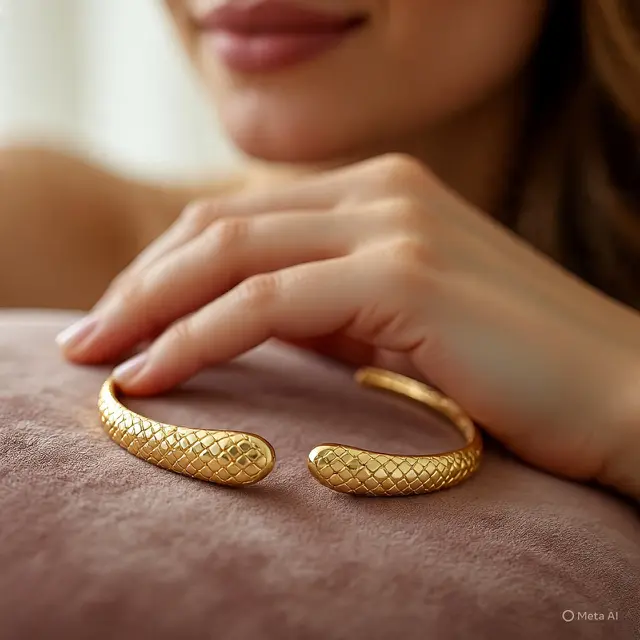 Model Gelang Emas Sisik Ular