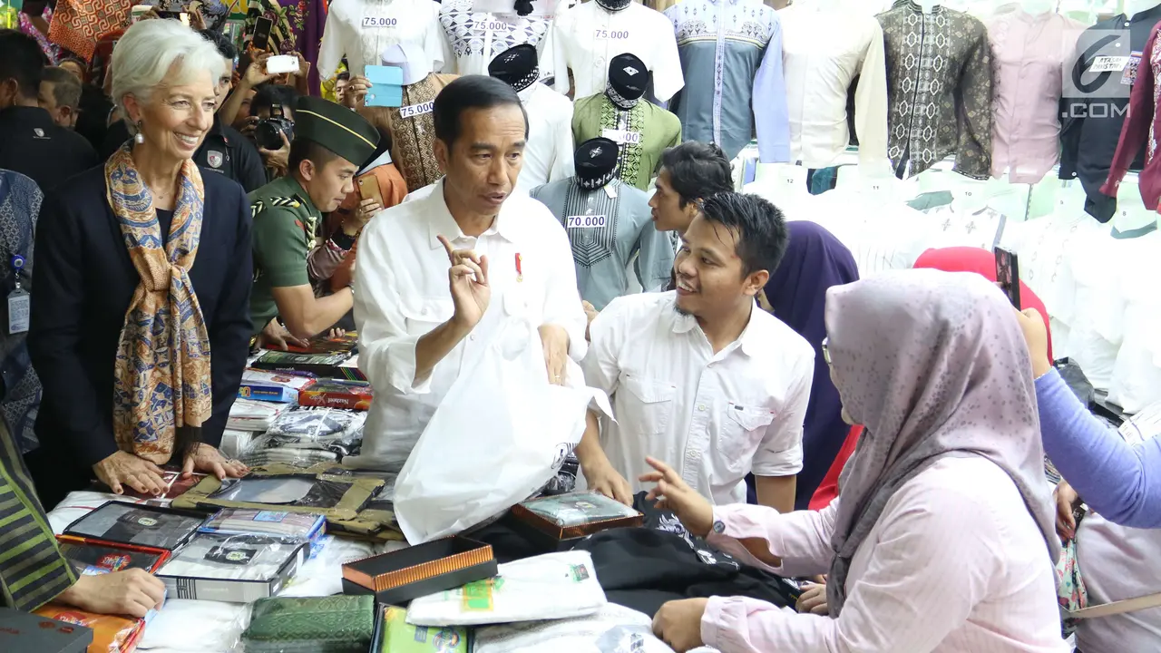 Jokowi ajak Bos IMF ke Pasar Tanah Abang