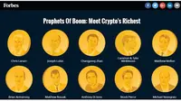 Pertama Kali, Forbes Rilis Orang Terkaya Dunia dari Uang Digital