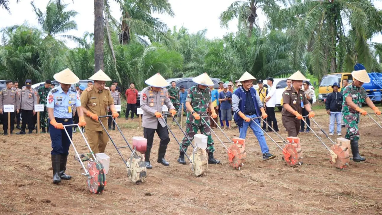 Penanaman dilakukan di kawasan PTPN 7 Natar, Kecamatan Natar, Lampung Selatan. Foto : (Istimewa).