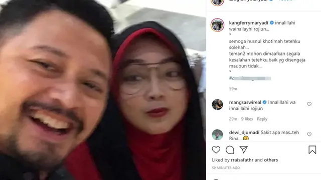 ferry maryadi - Rina Gunawan (Foto: Instagram/@kangferrymaryadi)
