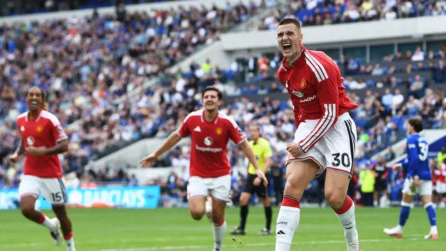 Selebrasi pemain Manchester United