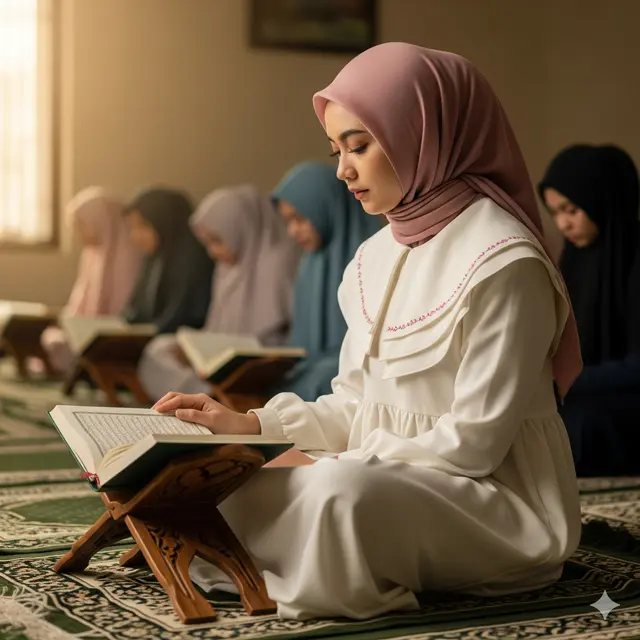 Gamis Sederhana dengan Kerah Berlipat/Gamis Long Dress Syar’i Terbaru untuk Maulid Nabi 2025