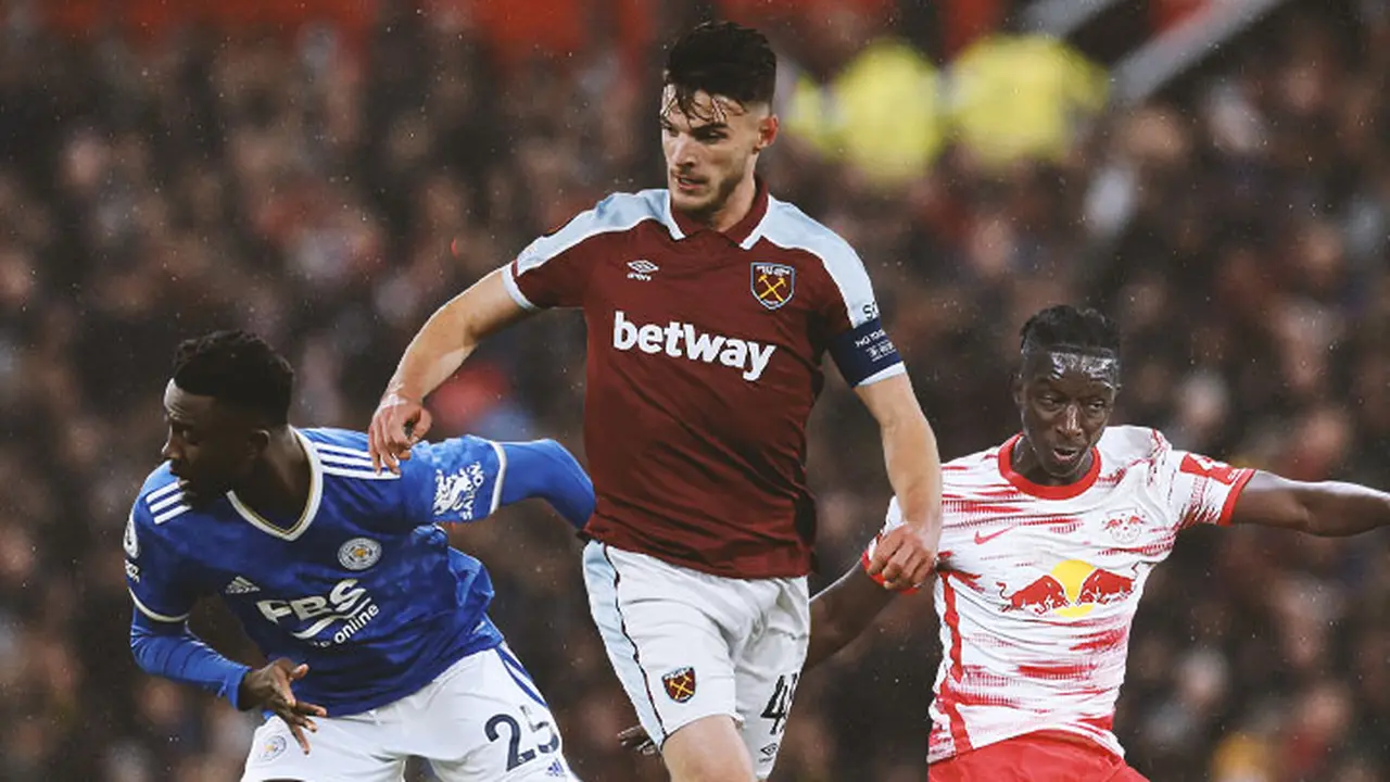 Ilustrasi - Wilfred Ndidi, Declan Rice, Amadou Haidara