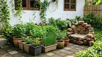 7 Inspirasi Desain Edible Garden Tropis di Pekarangan Kampung yang Terlihat Modern, Bikin Rumah Asri