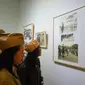 Pameran Mengenang Djogjakarta itu menampilkan sejumlah foto saat ibu kota RI dipindahkan ke Yogyakarta, termasuk di dalamnya potret Sukarno. (Liputan6.com/Switzy Sabandar)