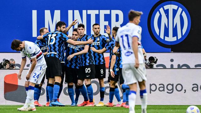 FOTO: Pesta Gol ke Gawang Sampdoria, Inter Milan Pertegas Status Jawara Liga Italia