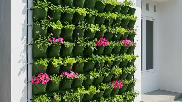 Desain rumah kecil tanpa halaman tapi punya kebun di dinding. Gemini