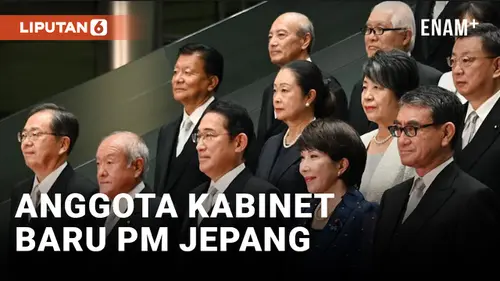 VIDEO: PM Jepang Kishida dan Anggota Kabinet Barunya Berfoto Bersama
