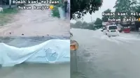Tetap Kering Meski Jalanan Tergenang Air, Rumah Anti Banjir Ini Jadi Sorotan. ©2022 Merdeka.com/instagram.com/makassar_info