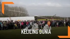 Seorang petualang bernama James Ketchell melakukan perjalanan sendiri keliling dunia menggunakan Gyrocopter. Ia memulai perjalananya sepanjang 23.000 mil dari Hampshire.