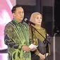 Pj Wali Kota Malang, Iwan Kurniawan dan istri dalam acara perkenalan bersama pejabat Pemkot dan Forkopimda pada Minggu (11/8/2024) malam&nbsp;