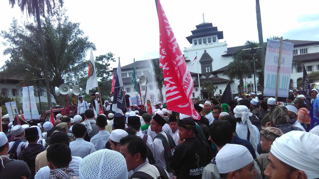Ribuan Orang Ikut Aksi Minta Rizieq Shihab Tidak Dikriminalisasi