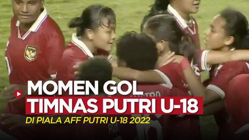 VIDEO: Momen Gol Timnas Indonesia Putri U-18 yang Dicetak Pemain 13 Tahun, Claudia Scheunemann di Piala AFF U-18 2022