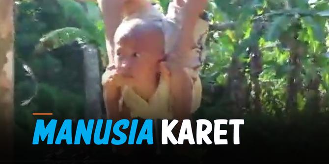 VIDEO: Viral Bocah Manusia Karet dari Pulau Nias