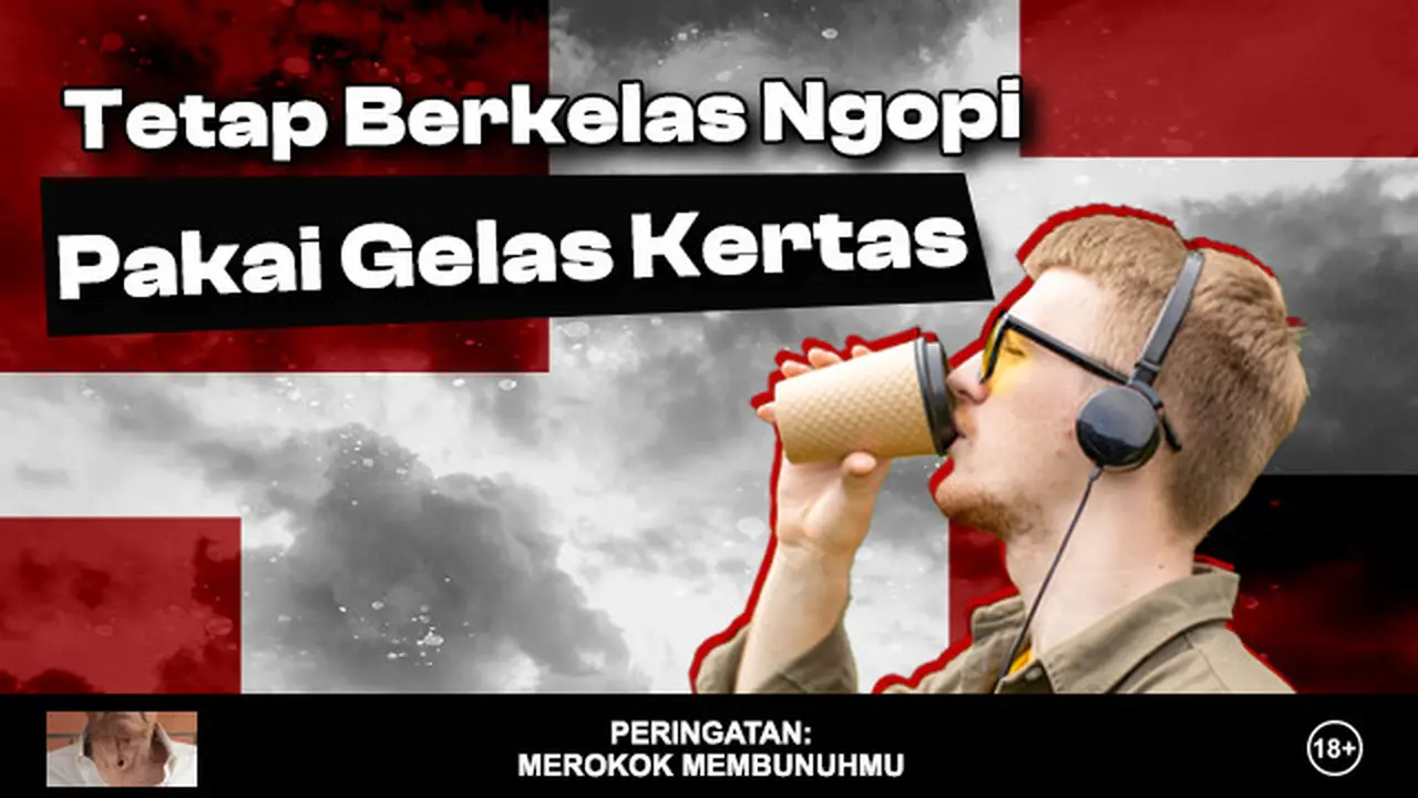 Tetap berkelas ngopi pakai gelas kertas