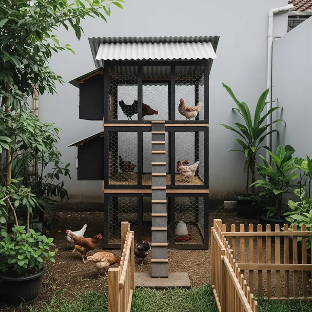 9 Kandang Ayam Praktis dan Minimalis di Lahan Sempit, Solusi Beternak Efisien