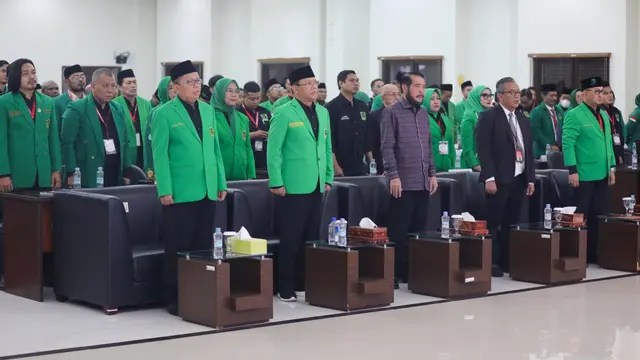 Plt Ketua Umum PPP Muhamad Mardiono menghadiri bimbingan teknis (bimtek) hukum acara perselisihan hasil Pemilu 2024 yang digelar oleh Mahkamah Konstitusi, di Pusat Pendidikan Pancasila dan Konstitusi, Cisarua, Bogor. (Istimewa)