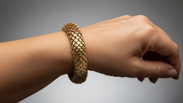 Model Gelang Emas Klasik untuk Tangan Besar/Ilustrasi Gemini AI