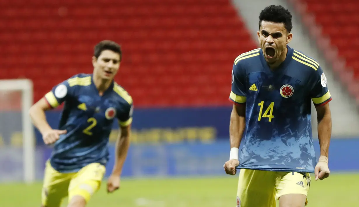 Luis Diaz - Penyerang sayap FC Porto ini mampu mengungguli nama-nama beken seperti Neymar, Lautaro Matinez hingga Edinson Cavani dalam urusan mencetak gol di Copa America 2021. (Foto: AP/Andre Penner)