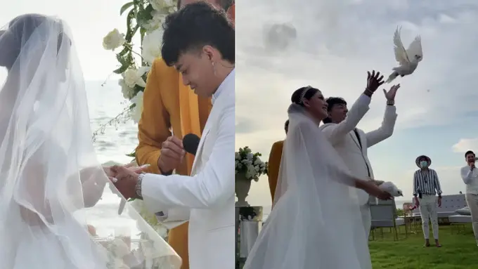 Momen Pernikahan Reza Arap dan Wendy Walters