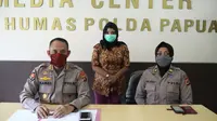 SBN, diduga melakukan ujaran kebencian dengan melakukan penhinaan kepada polisi dan Satpol PP saat pembatasan sosial terjadi di Jayapura. (Liputan6.com/Polda Papua/Katharina Janur)
